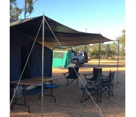 Malla sombreadora camping